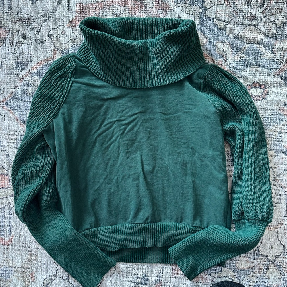 Anthropologie DOLAN Green Mockneck Sweater